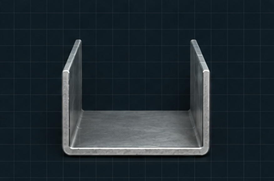 C section — a metal U-channel
